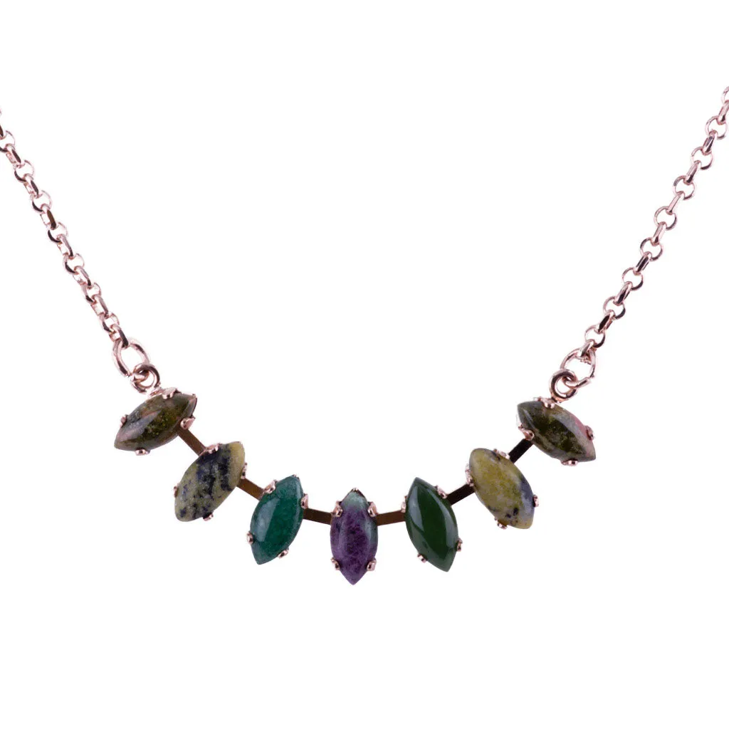 Marquise Everyday Pendant in "Deep Forest" *Custom*