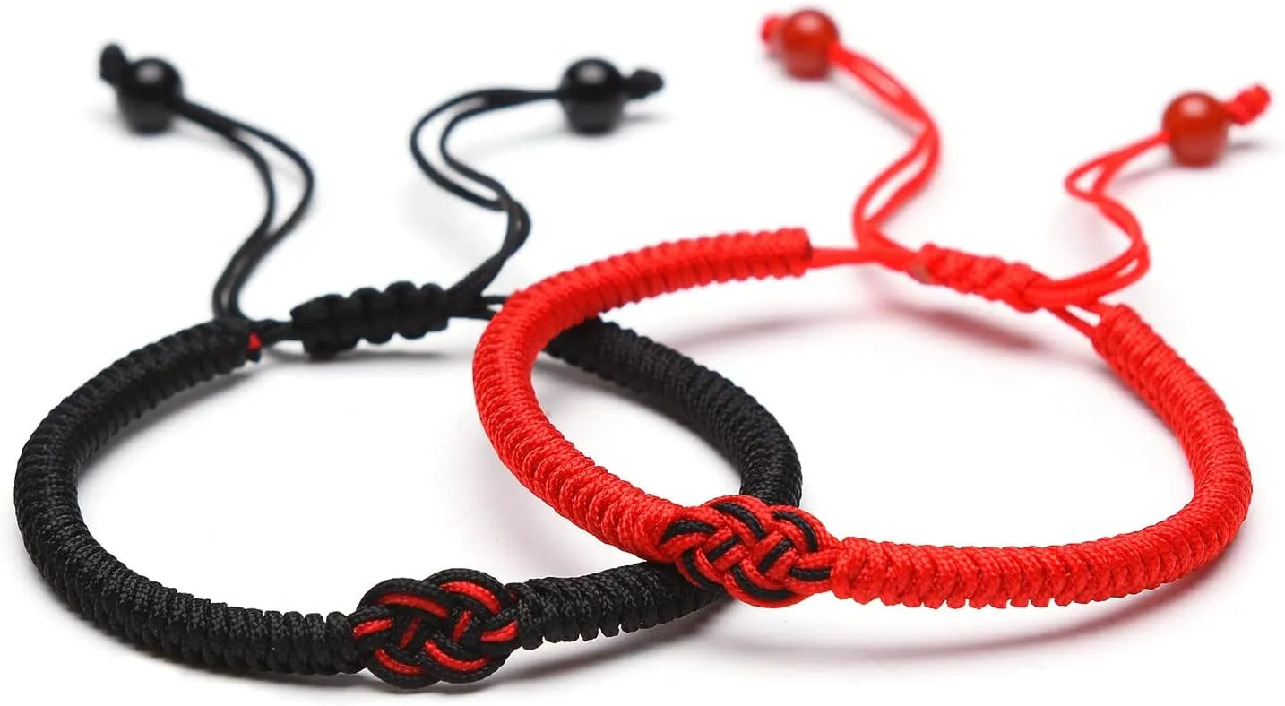 Matching Bracelets for Couples Best Friends Birthday Gifts for Her Him Soulmate Red String of Fate Relationships Bracelets for Boyfriend Girlfriend Wife