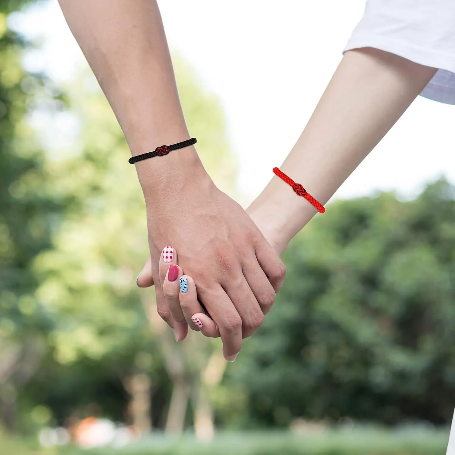 Matching Bracelets for Couples Best Friends Birthday Gifts for Her Him Soulmate Red String of Fate Relationships Bracelets for Boyfriend Girlfriend Wife