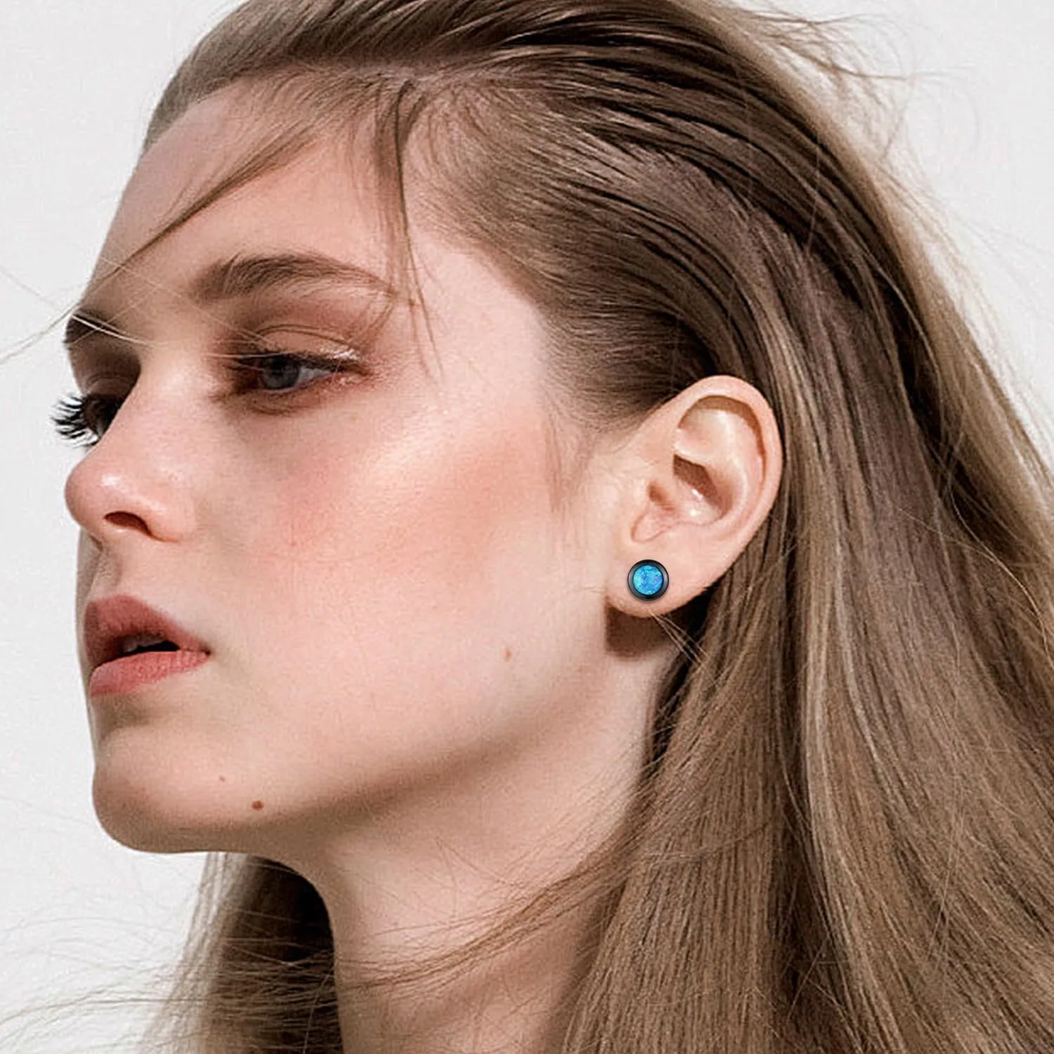 Men Stud Earrings Sterling Silver Vikings Celtic Earrings Nordic Runes Jewelry Hypoallergenic Stylish Hip Hop Earring for Men Women