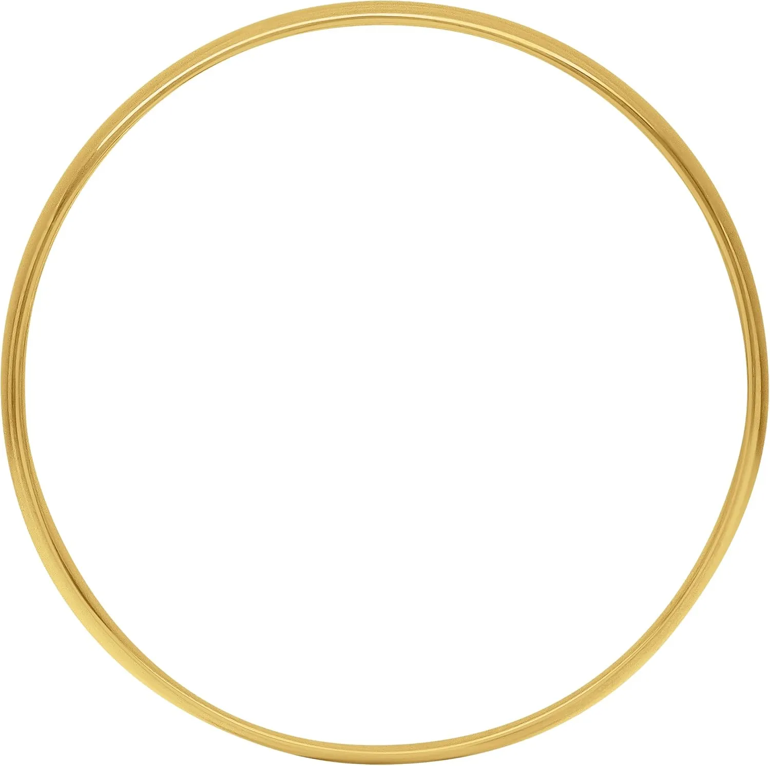 Mens or Women's 10K or 14K Yellow or White Gold 5MM Classic Plain Simple Wedding Band by Brilliant Expressions