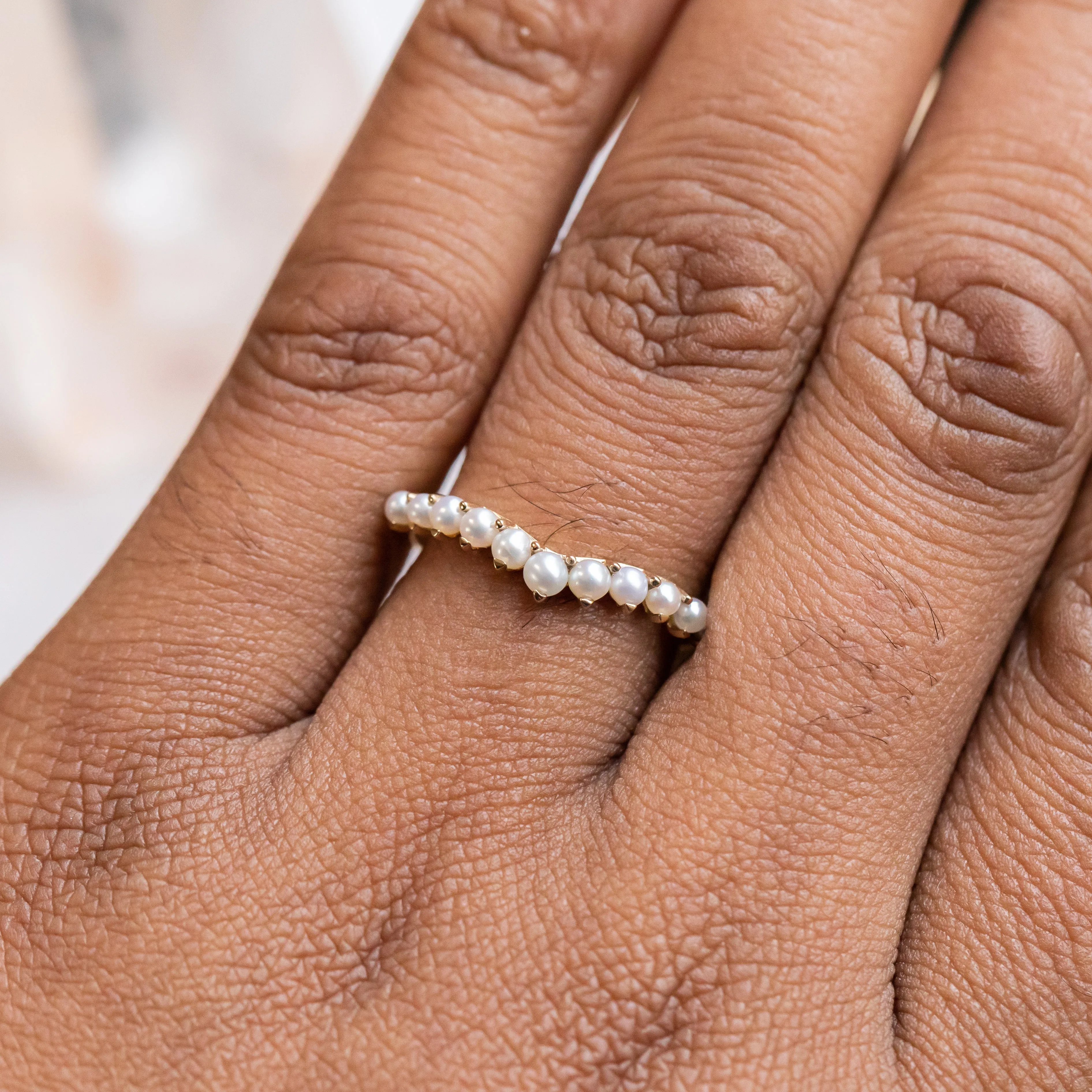 Mermaid Bubbles Pearl Ring