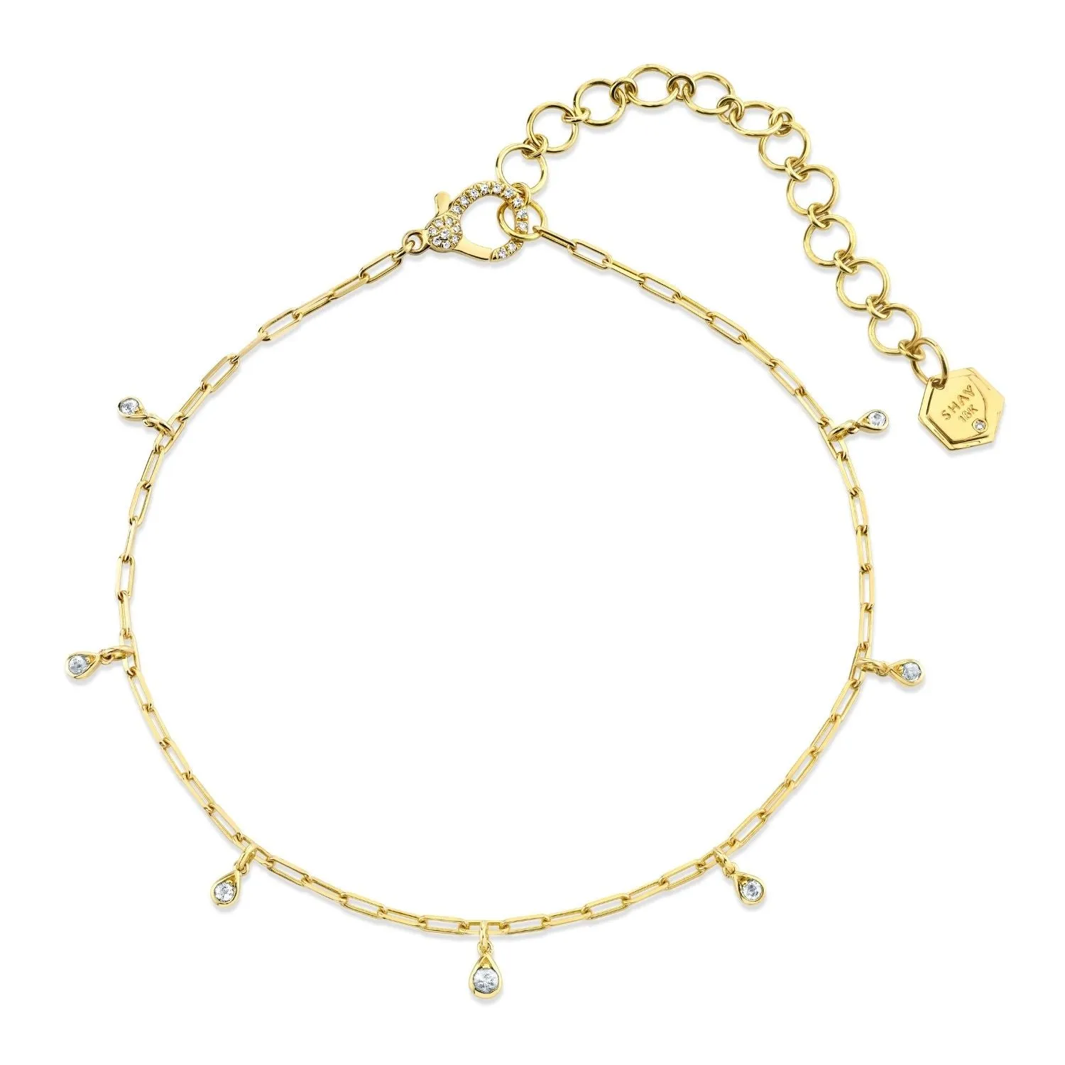 MINI ME DIAMOND DANGLE DROP NECKLACE