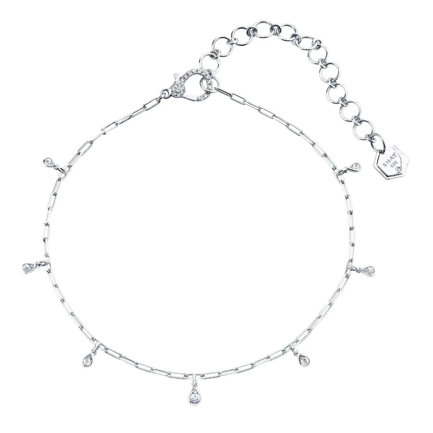 MINI ME DIAMOND DANGLE DROP NECKLACE