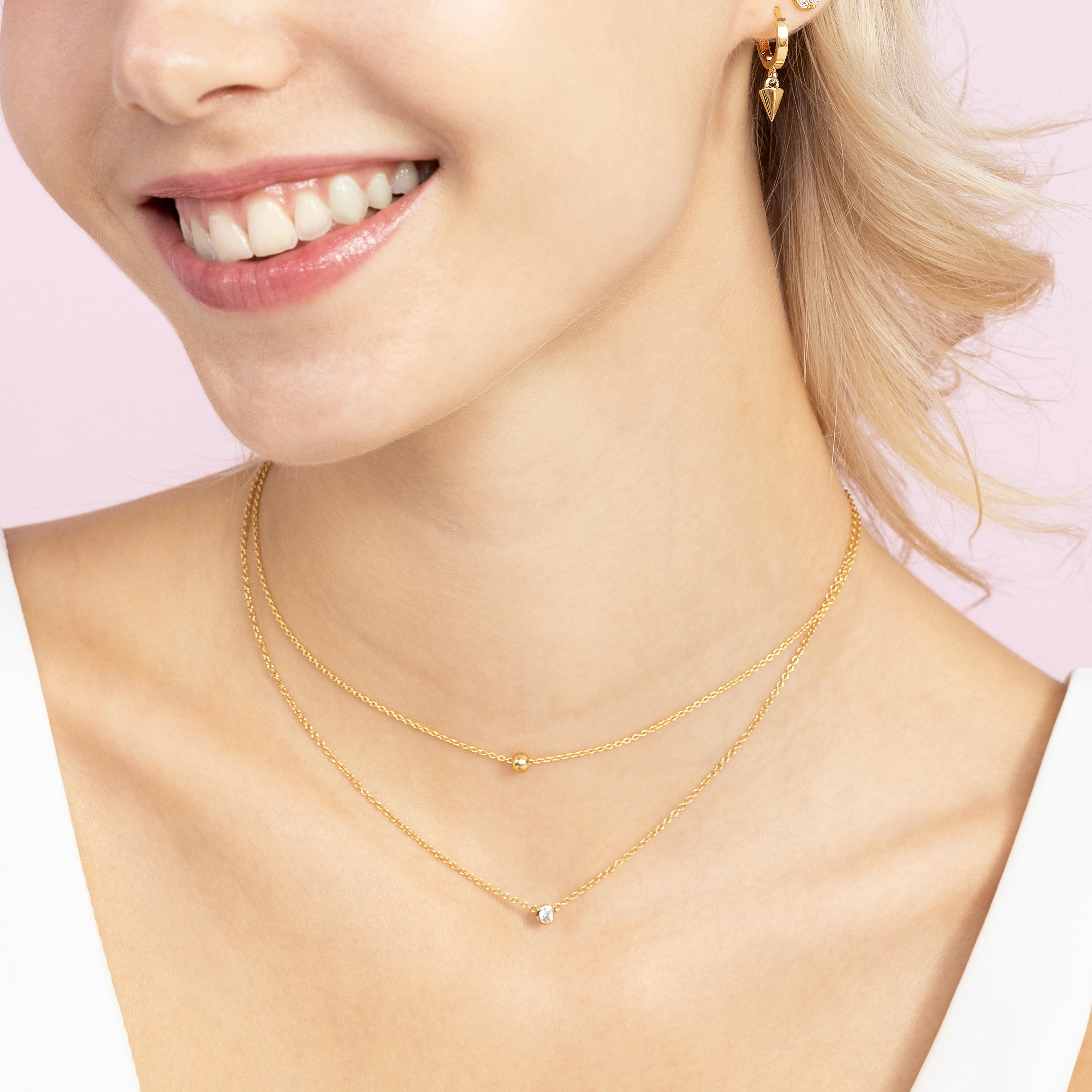Mini Solitaire Choker Necklace