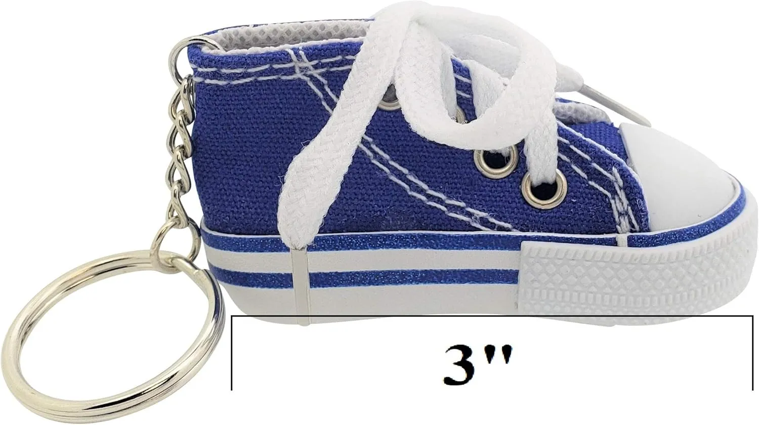 Miniature Sneaker Shoes Keychains (3") 6 Colors: Pink, Light Blue, Green, Red, Blue, Black. Backpacks, Key Chains