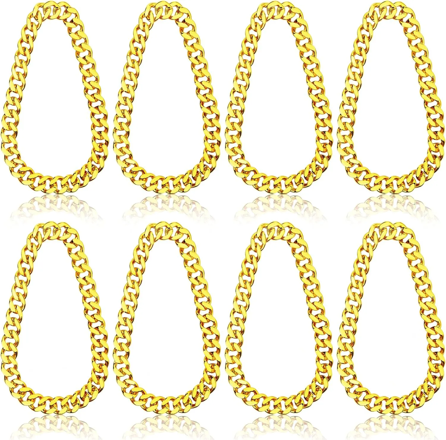 Money Chain with Dollar Sign Necklace,Chunky Necklace for Women Men,Fake Gold Chain Necklace,Hip Hop Chain Bulk Costume Rapper Chain Big Gold Chain Necklace Pendant Necklace 80s 90s Punk Style
