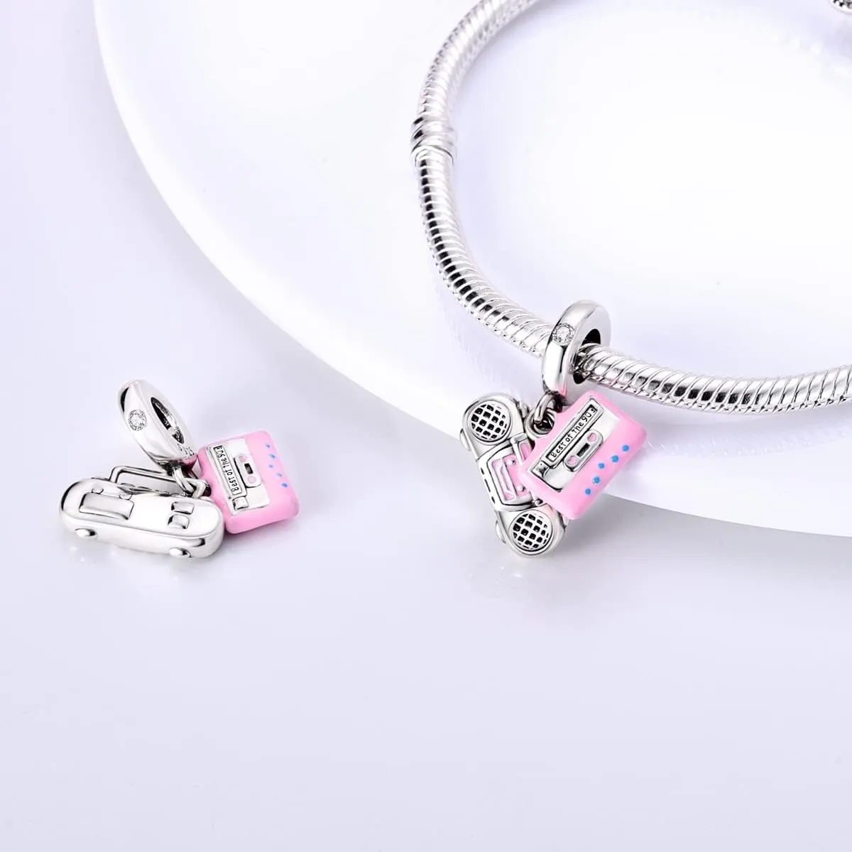 MULA 925 Sterling Silver Charms for Bracelets and Necklaces Dangle Pendants Beads Family Tree Charms Jewelry for Women