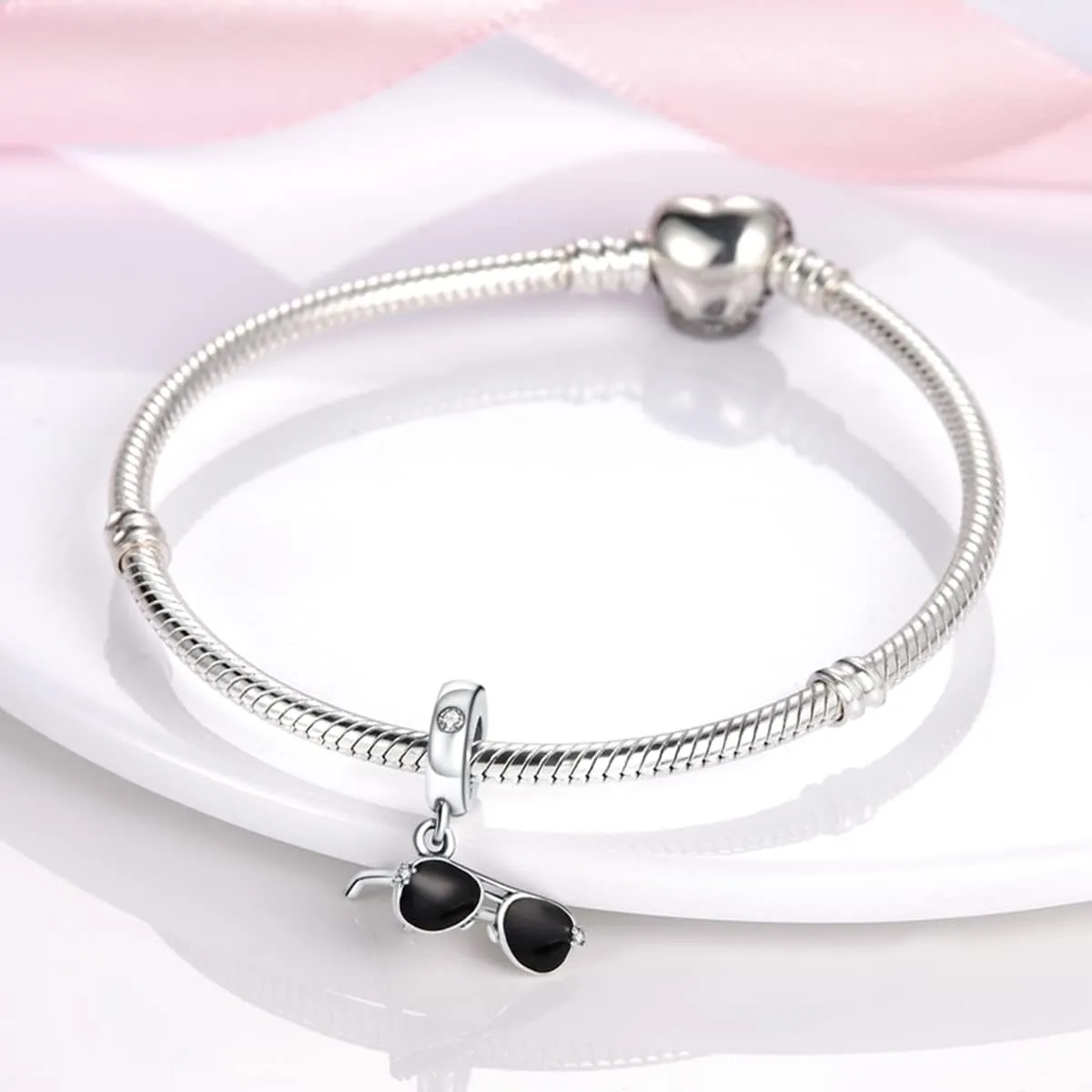 MULA 925 Sterling Silver Charms for Bracelets and Necklaces Lucky Home Happy Family Forever Love Mom Beads Dangle Pendants Jewelry for Women