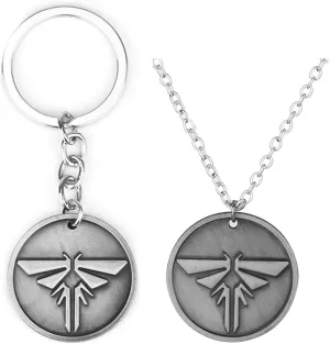 Mullike TLOU Look For The Light Trophy Necklace Keychain Firefly Cosplay Pendants Necklace Christmas Gifts for Teens Fan (Look For The Light)