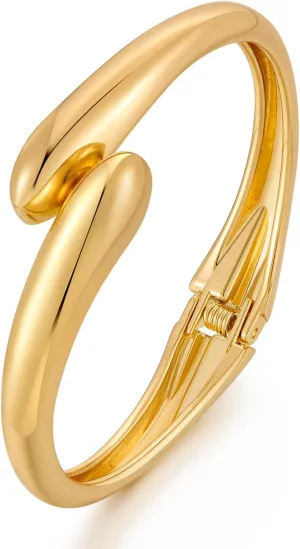 MUYAN Chunky Hinged Bangle Bracelet for Women Trendy Statement Cuff Bracelet Fashion Jewelry