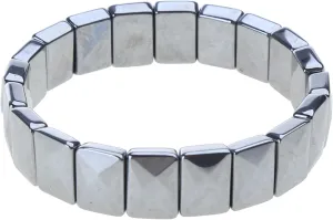 Natural Terahertz Bracelet Hand Row Chamfer Bracelets Men Women Jewelry Birthday