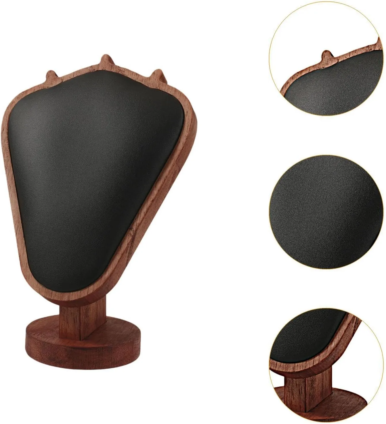 Necklace Display Stand  Wooden Jewelry Stand Organizer for Necklaces & Pendants, Mannequin Tower Model, Counter & Dresser Storage, Ideal for Retail & Home Use