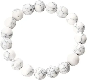 New 2026 Charm Bracelet 6Mm 8Mm 10Mm White Natural Stone Simple Women Men Elastic Strand Bracelets Meditation Prayer Jewelry Friend Decoration Luxury Trendy Best For Gift