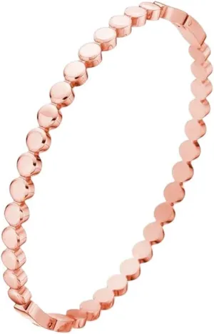 New 2026 Unisex Simple Style Titanium Steel Wave Point Design Bracelet Imitation Bead Chain Bangle for Women Light Luxury Decoration Jewelry with You Accessories Trendy for Women and Men