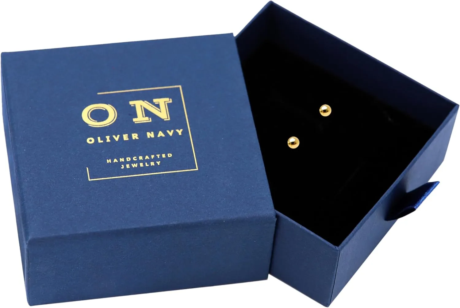 Oliver & Navy 14k Gold Ball Earrings Gold Stud Earrings For Women Hypoallergenic Earrings Gold Earrings For Women (3mm-8mm)