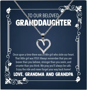 Original Jewelry with Message Cards - Adult Granddaughter Gift Ideas - Womens Necklaces for graduations, special occasions, birthdays etc.