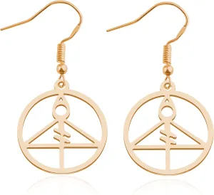 Owl House Inspired Light Glyph Earrings Owl House Fan Gift