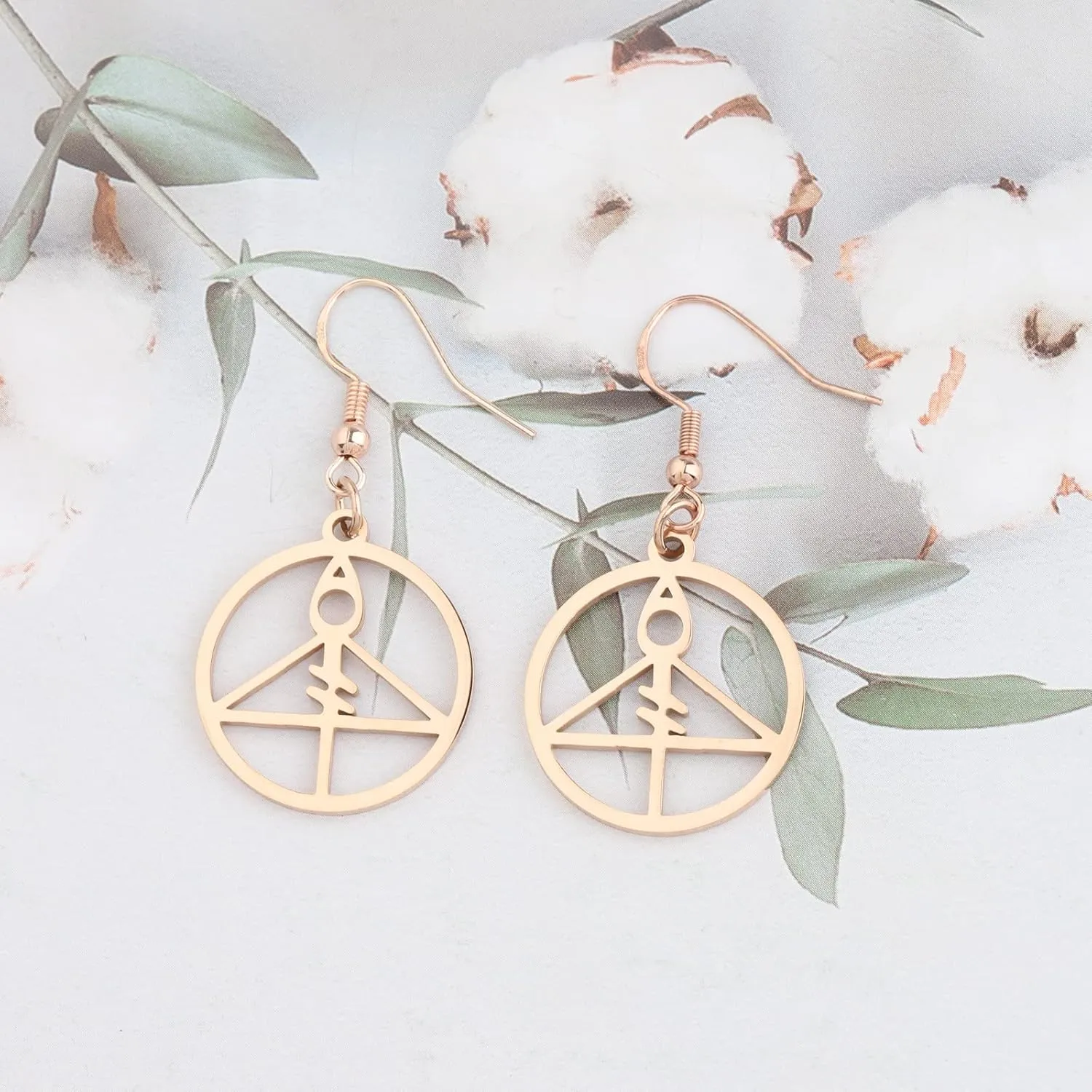 Owl House Inspired Light Glyph Earrings Owl House Fan Gift