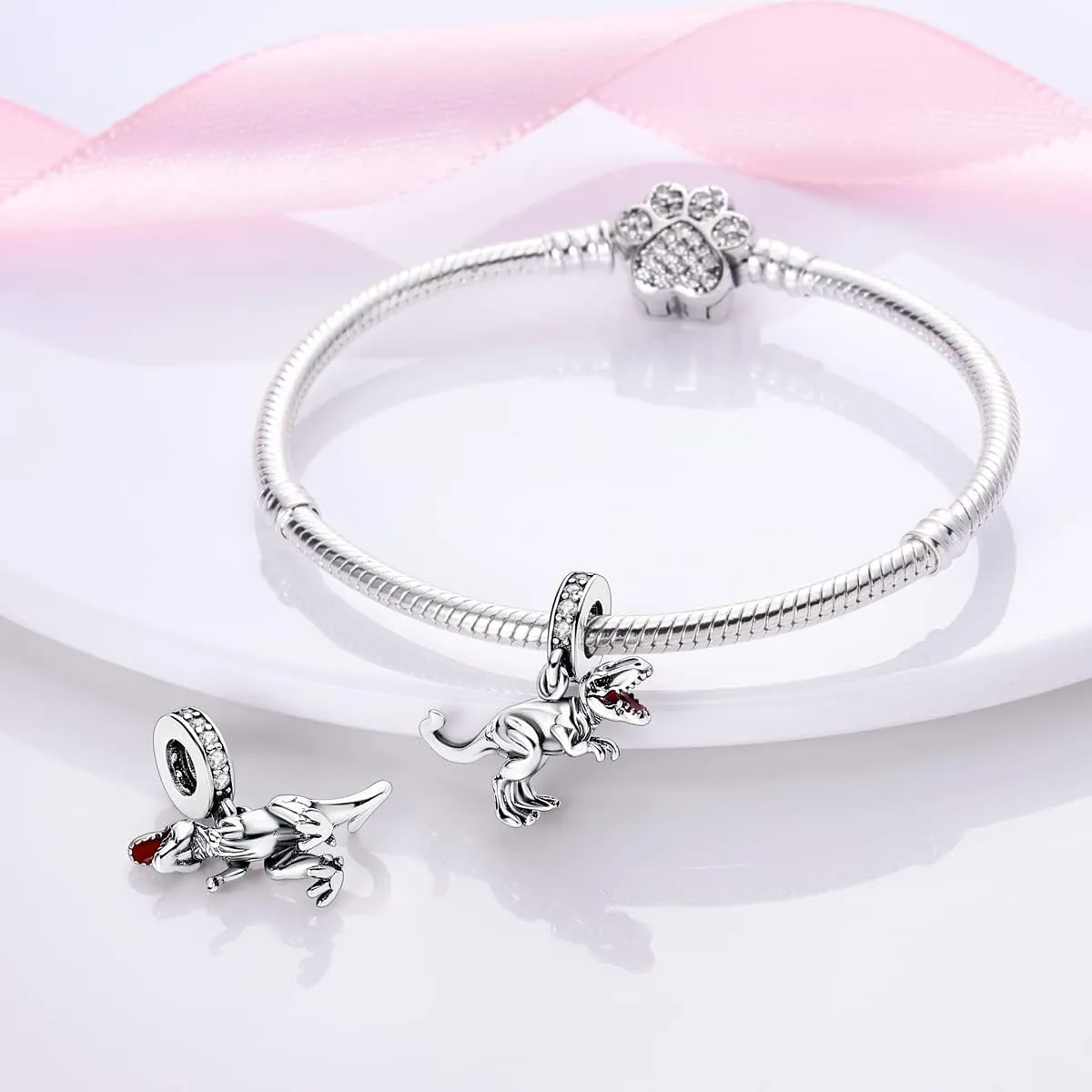 Parmuz 925 Sterling Silver Charm for Bracelet Necklace Dangle Love Mom Ocean travel Butterfly Party Charm Beads Pendants DIY Jewelry for Women