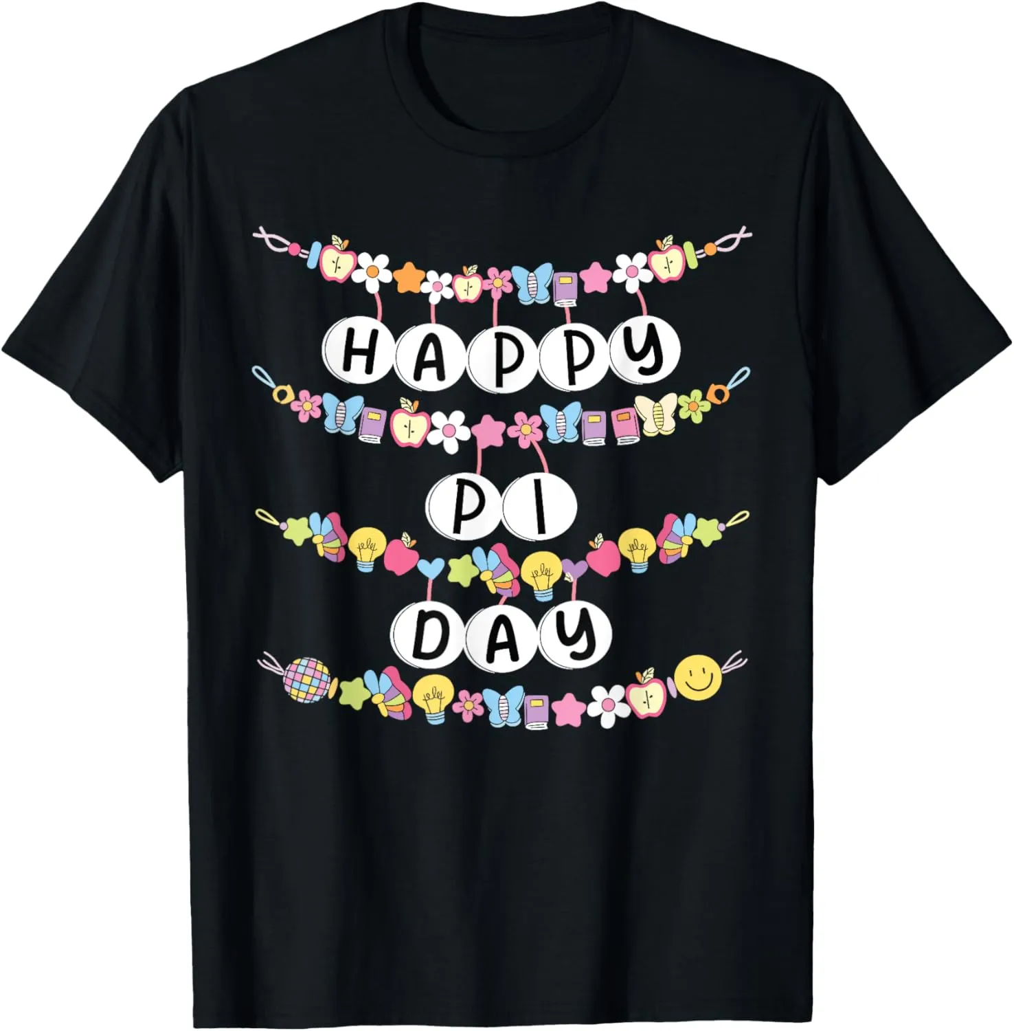 Pi Day Friendship Bracelets Youth Math Day Fun T-Shirt