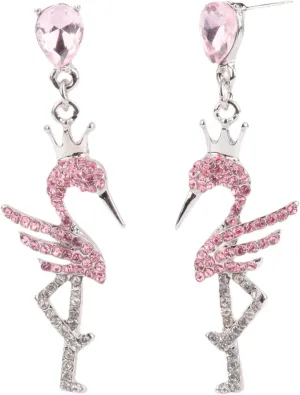 Pink Flamingo Earrings Fashion Lightweight Simple Elegant Dangle Earrings Unique Fun Statement cute earrings Female Christmas Gift
