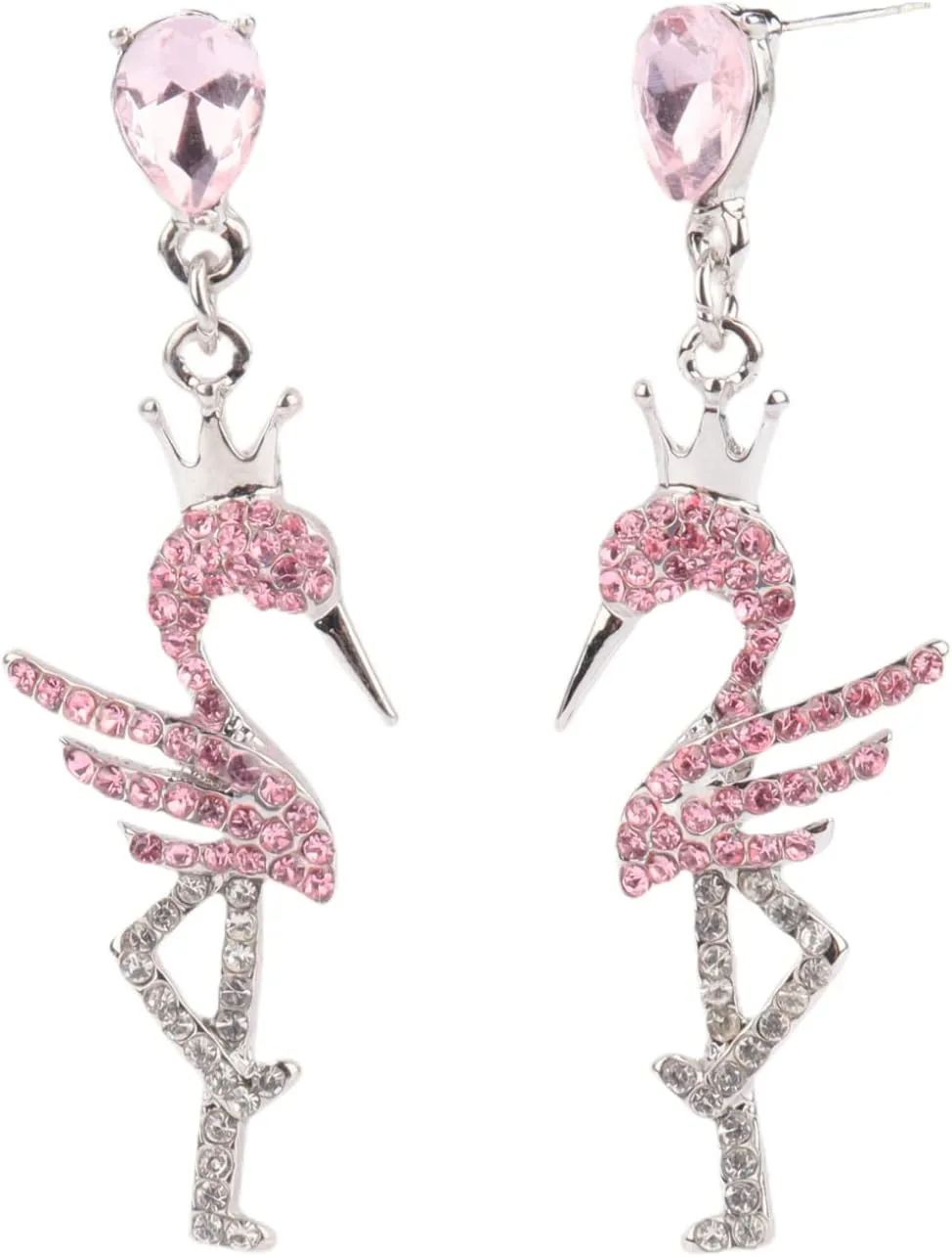 Pink Flamingo Earrings Fashion Lightweight Simple Elegant Dangle Earrings Unique Fun Statement cute earrings Female Christmas Gift