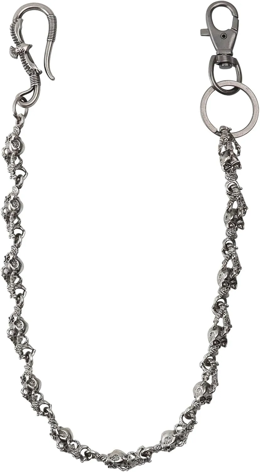 PINKPIN Wallet Chain Skull Pants Chain Eagle Pocket Keychain Belt Chain Jeans Chain for Hip-Hop Chain Men Clothing Accessories