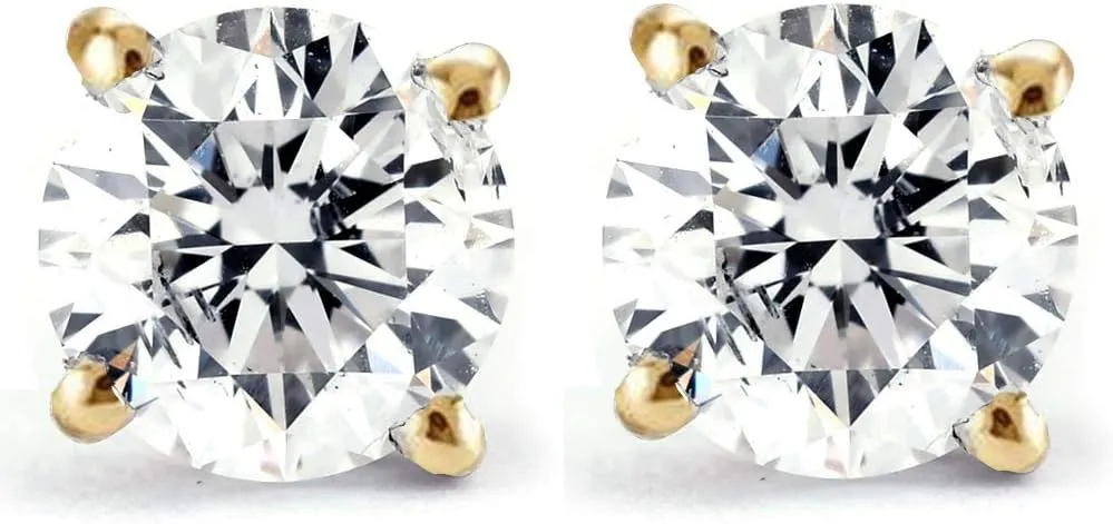 Pompeii 1/4ct Diamond Studs 14K Yellow Gold
