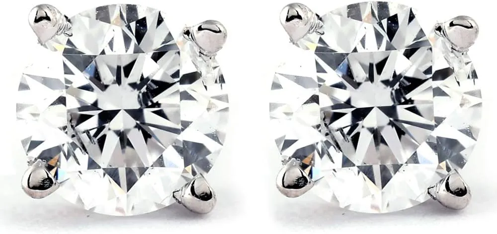 Pompeii 1/5ct Diamond Studs 14K White Gold