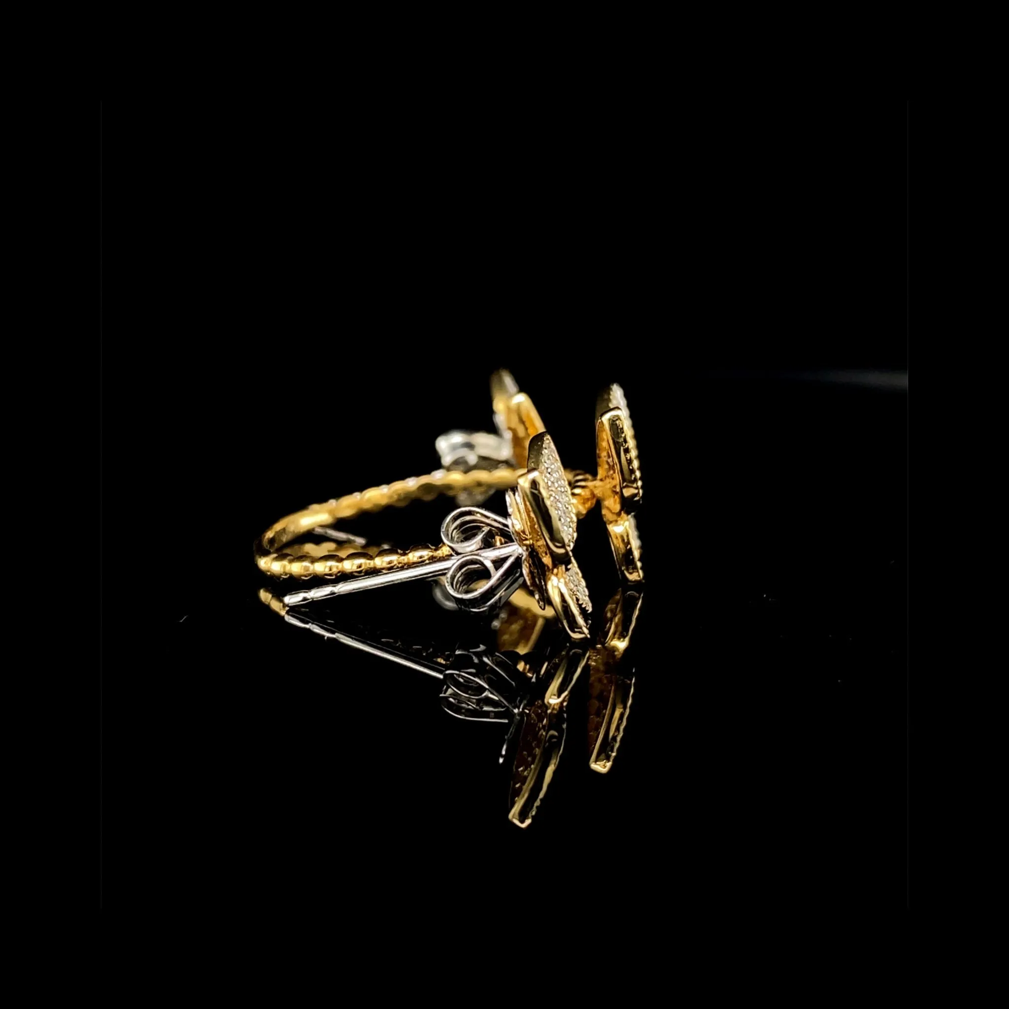 PREORDER | Butterfly Paved Diamond Jewelry Set 14kt