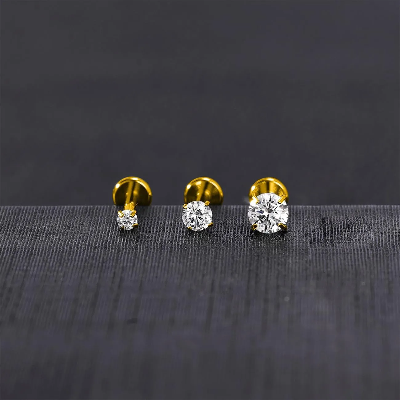 PunkTracker 13Pcs 20G/18G/16G Flat Back Earrings Stud 316L Surgical Stainless Steel Threadless Push in Nose Stud Tragus Helix Lip Medusa Piercing Jewelry