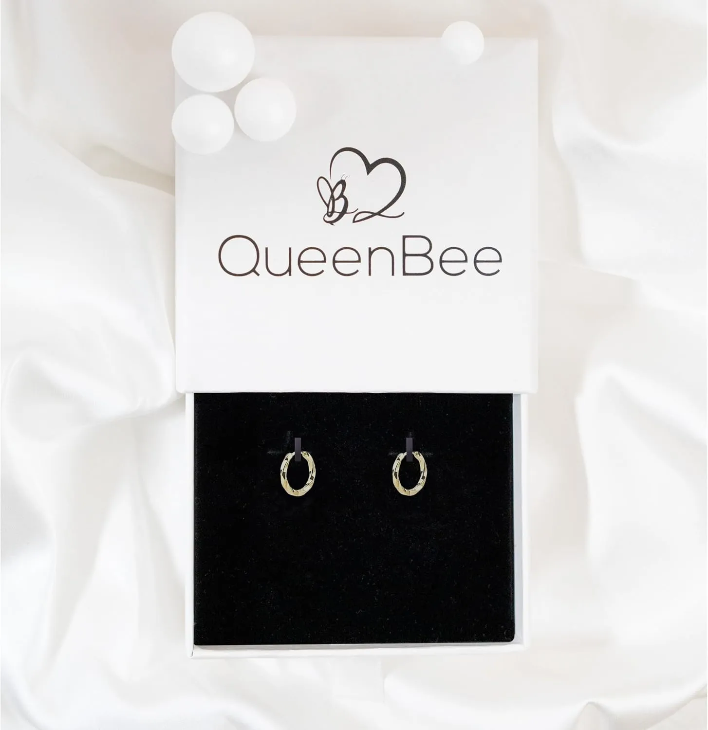 QueenBee 925 Sterling Silver & Gold-Plated Twisted Small Hoop Earrings  Hypoallergenic, Minimalist, Lightweight Jewelry for Women  Classic Everyday Hoops