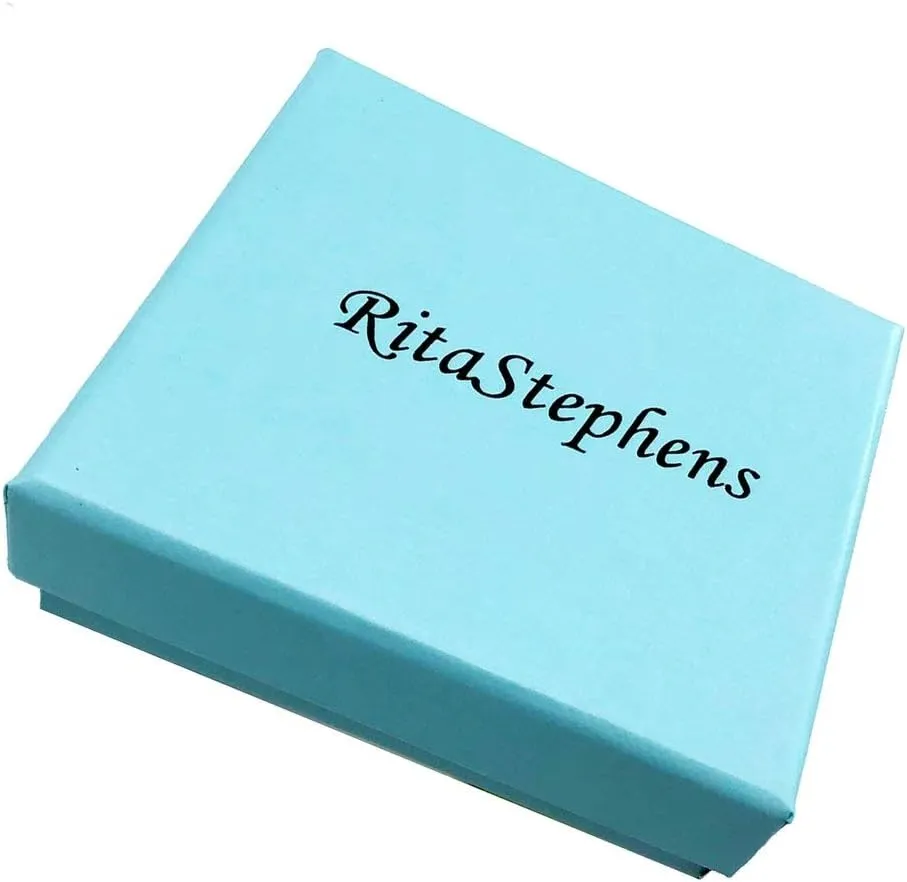 Ritastephens 10k Solid White Gold Lite or Sturdy Pendant Rope Chain Necklace (0.65mm, 1.1mm)