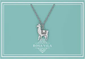 Rosa Vila Llama Necklace, Llama Gifts, Be Llamazing, Llama Stuff For Women, Alpaca Gifts, Mama Llama Gift Pendant, Alpaca Necklaces, Llama Jewelry For Women