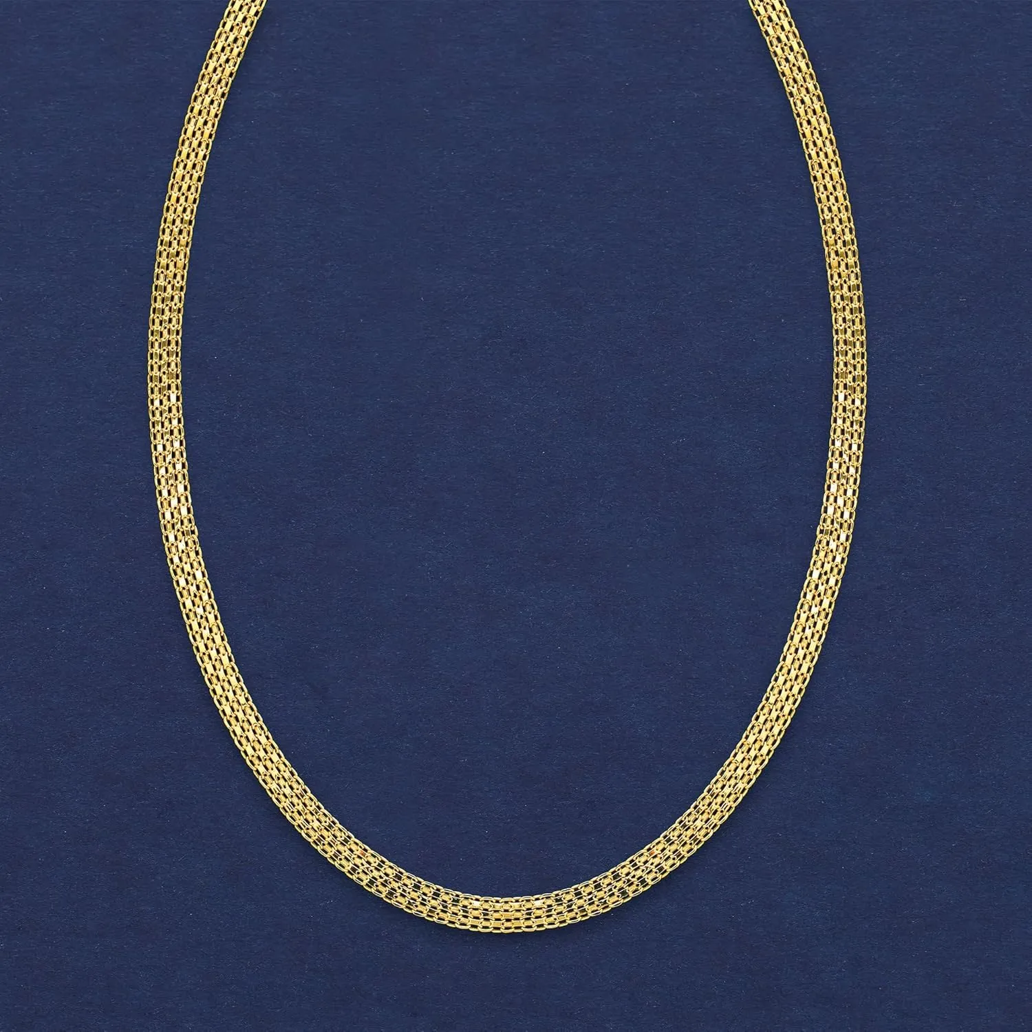 Ross-Simons Italian 18kt Yellow Gold Bismark-Link Necklace