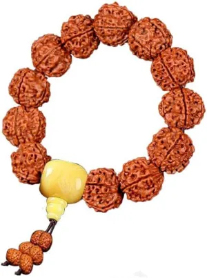 Rudraksha Bracelet Tibetan Bracelet Beaded Meditation Bracelets Prayer Charm Wrist Bracelet Rudraksha Bracelet for Women Men