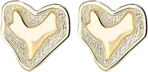 S925 Sterling Silver Heart Stud Earrings for Women Minimalist Tiny Love Hearts Statement Cartilage Stud Earrings Hypoallergenic Dainty Ear Jewelry