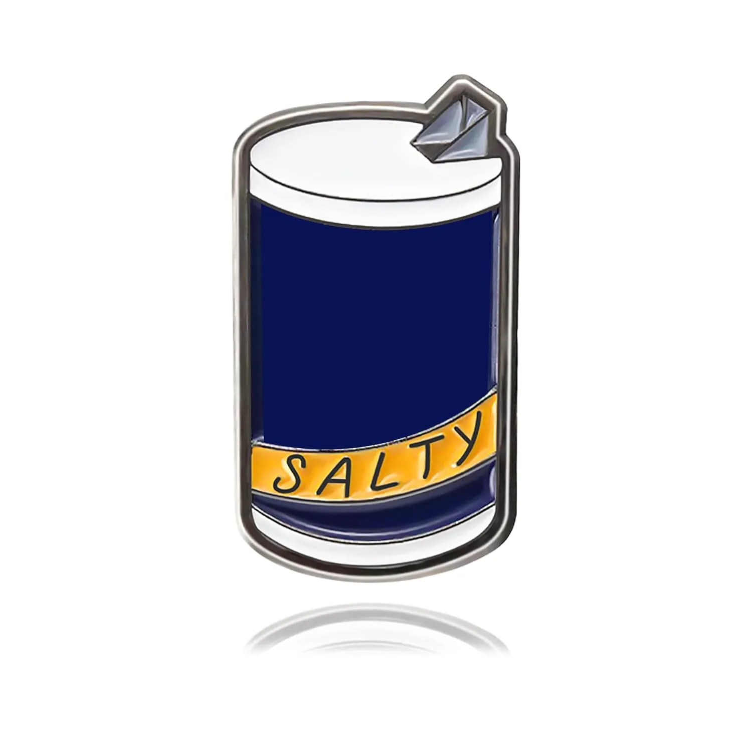 Salty Girl Pins, Enamel Hat Pins for Backpacks Brooches and Pins for Girls as My Social Funny Pins, Black Pins as Cute Pins for Bags Clothes for Women
