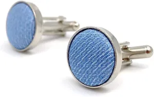 Shlax&Wing Solid Color Light Blue Cufflinks