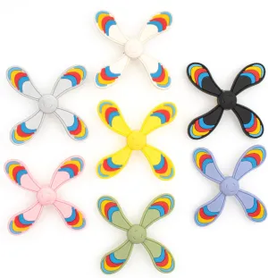 Shoe Charms for Kids 7 PCS Windmill Shoe Charms Pack Shoe Decoration Charms Shoe Pins Croc Accessories Rotating Charms for Shoe Bracelet Slides Shoe Accessories Shoe Pins Rotating Windmill Shoe Charms