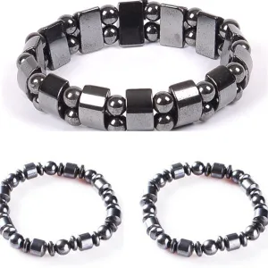 Simple Beaded Elastic Magnetic Magnet Bracelet