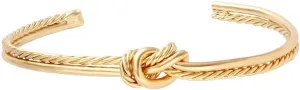 Simple Knot Love Knot Bangle Adjustable Open Cuffs Bracelet for Women Tie the Knot Bangle