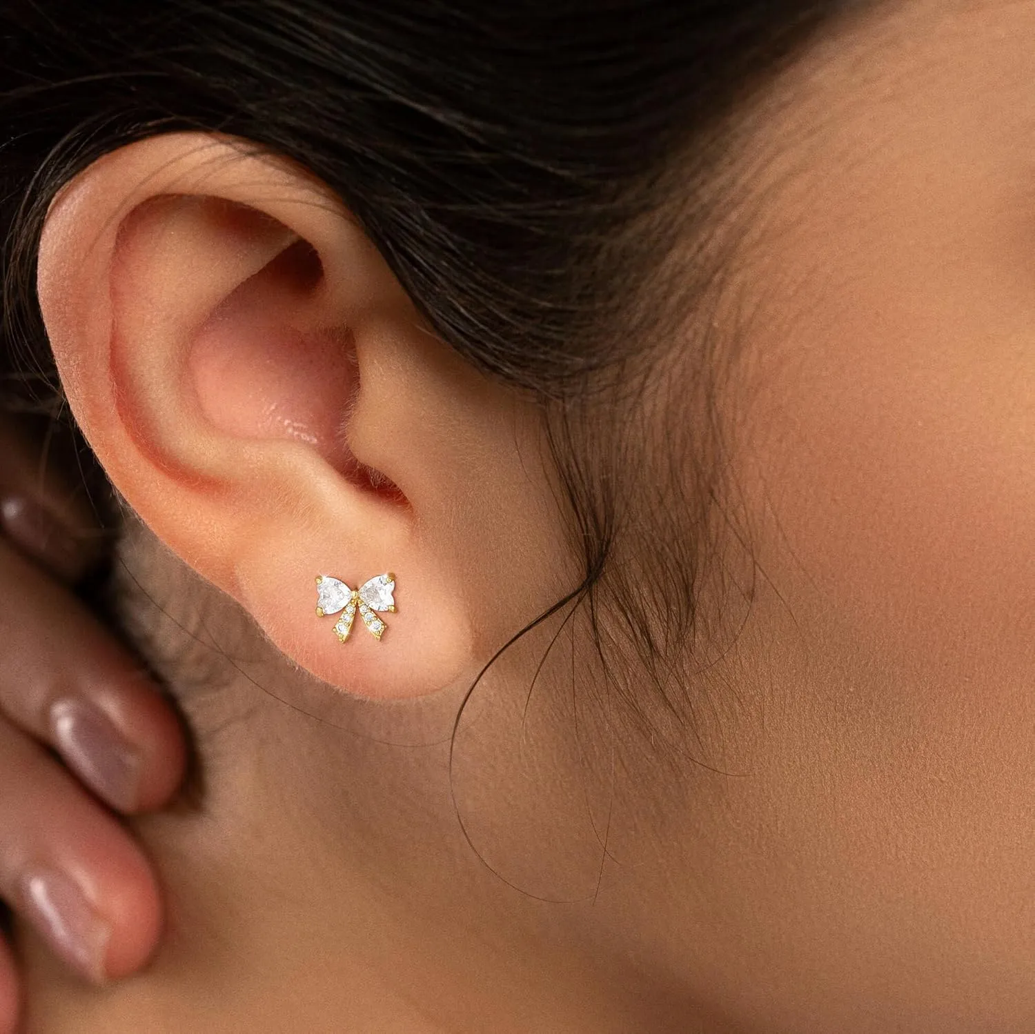Small Gold Huggie Hoops Earrings Set for Women, Trendy 14k Gold Plated Stack Hoop Earrings Sets Hypoallergenic Open Hoops Earrings for Women Jewelry Twisted Zircon Gifts for Women