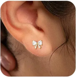Small Gold Huggie Hoops Earrings Set for Women, Trendy 14k Gold Plated Stack Hoop Earrings Sets Hypoallergenic Open Hoops Earrings for Women Jewelry Twisted Zircon Gifts for Women