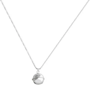 Small Jingle Bell Pendant Necklace for Women 925 Sterling Silver Chian Adjustable Statement Choker Necklaces Minimalist Christmas Jewelry Gifts with Free Box
