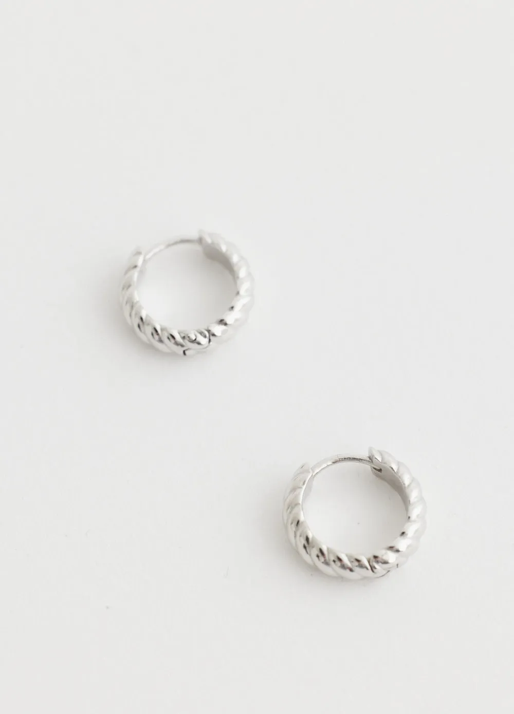 Small Twist Hoop Earrings