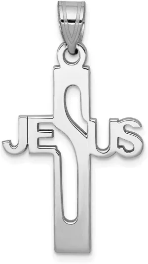 Sonia Jewels Real 925 Sterling Silver Jesus Cross Small Pendant Charm