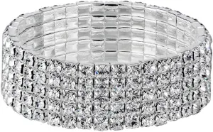 Sparkling Strand Crystal Rhinestone Stretch Tennis Bracelet Bridal Bridesmaid Bangle