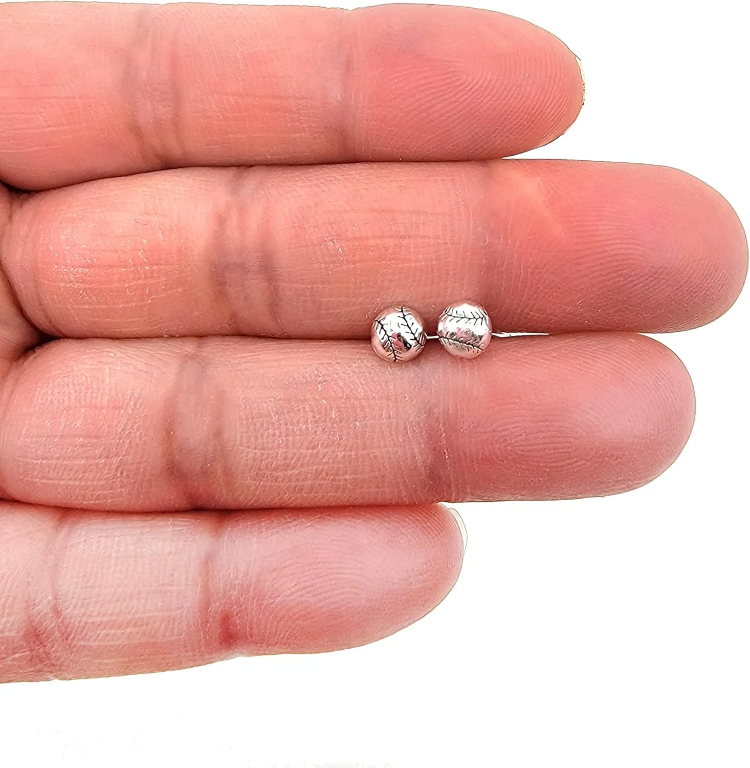Sport Sterling Silver Very Tiny Stud Earrings, Tiny Dainty Cartilage Piercing Jewelry